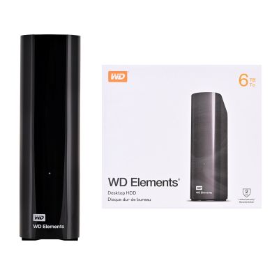 2. Externe Festplatte WD Elements Desktop 6 TB 3,5" Schwarz