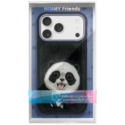 2. Nimmy Big Eyed Pet 2.0 Panda-Hülle für iPhone 17 Pro Max, Schwarz