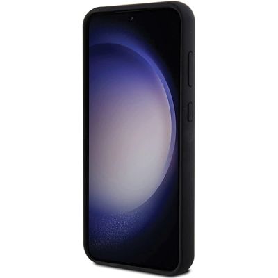 5. Karl Lagerfeld Silikon Ikonik Metal Pin Hülle für Samsung Galaxy S23 FE – Schwarz