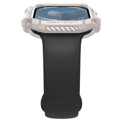 8. Spigen Rugged Armor Armband für Apple Watch 10 46 mm – Beige