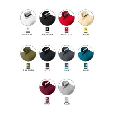 4. Malfini Collar Up W MLI-256A4 Silbergraues Poloshirt