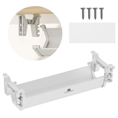 12. MACLEAN Kabelorganizer/Verlängerungskabel für unter den Schreibtisch, max. 5 kg, weiß, MC-106 W