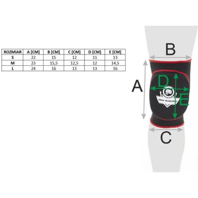 9. Protektoren - Elastische Knieschützer mit stoßdämpfender Schicht ARP-2109 S