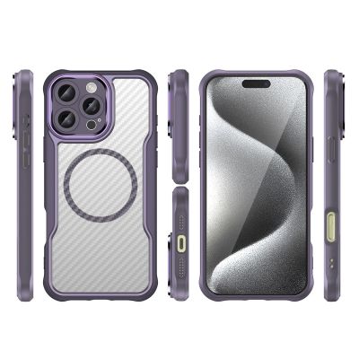 3. Leading Series MagSafe Silikonhülle für iPhone 16 Pro – Lila