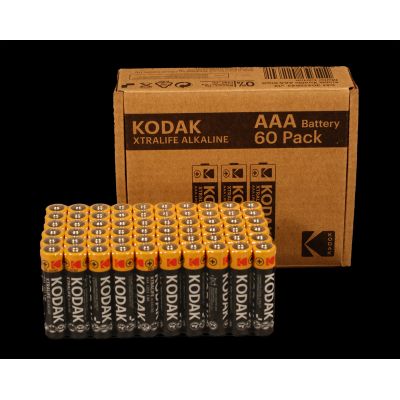 KODAK XTRALIFE ALKALINE BATTERIEN AAA LR3 X 60 STÜCK.