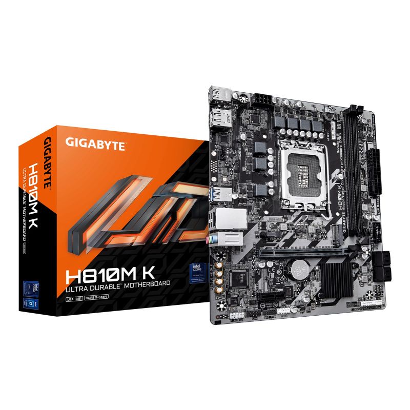 Gigabyte H810M K Motherboard (H810, S1851, mATX, DDR5)