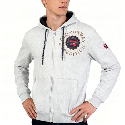8. Geographical Norway Geganto Blended DB 100 M Sweatshirt WZ3027H/GN-Blended Gray