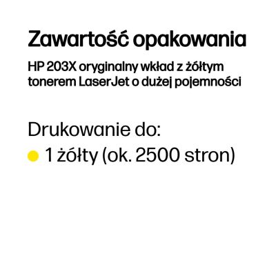 5. Original HP LaserJet 203X gelbe Tonerkartusche mit hoher Kapazität