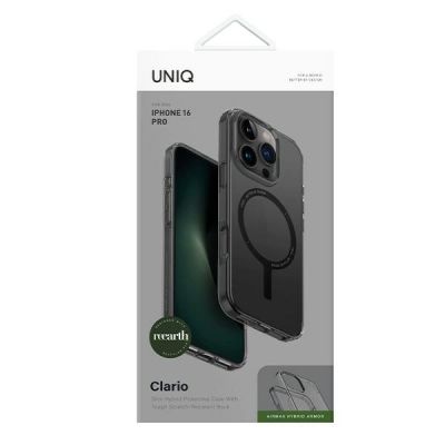 4. Uniq Hülle Clario iPhone 16 Pro 6,3" Magclick Laderauch