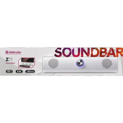 6. DEFENDER SOUNDBAR Z11 6W LED WEISS 65311
