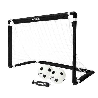 2. VIRTUFIT KINDER-FUSSBALLTOR-SET MIT 2 BÄLLEN UND PUMPE - FUSSBALLTORE - 92