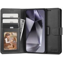Tech-Protect Wallet Case für Samsung Galaxy S24 Ultra – Schwarz