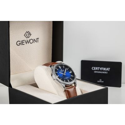 7. Giewont Elegance Saphirbraun Blau Herrenuhr GW5160-A4