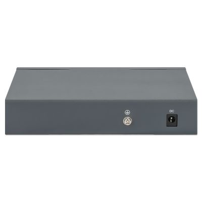 4. Gigabit-5x-PoE-Passthrough-Switch, Stromversorgung über PoE oder Netzstrom, 95 W