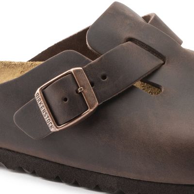 2. Birkenstock Boston Habana Clogs aus geöltem Leder, normale Weite, Damen-/Herrenschuhe (0860131)
