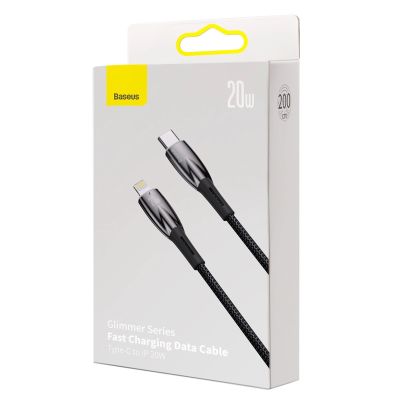 6. Baseus CADH000101 Lightning – USB-C PD-Kabel 20 W 480 Mbit/s 2 m – Schwarz