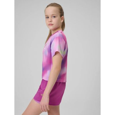 4. Schnelltrocknendes Sport-T-Shirt für Mädchen 4F 4FJRSS26TFTSF2394-90A