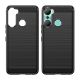 8. Carbon Case Hülle für Infinix Hot 12 Pro flexible Silikon Carbon Hülle schwarz