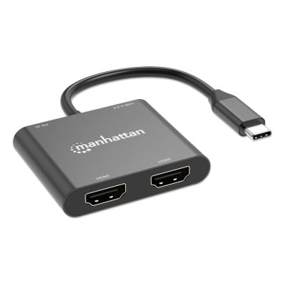 5. Manhattan 154321 Kabeladapter 0,15 m USB Typ-C 2 x HDMI Schwarz
