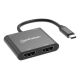 5. Manhattan 154321 Kabeladapter 0,15 m USB Typ-C 2 x HDMI Schwarz