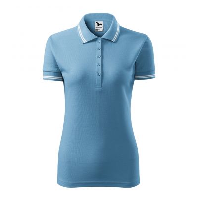 6. Adler Urban W MLI-22014 azurblaues Poloshirt