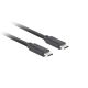 3. LANBERG KABEL USB-C M/M 3.2 GEN2 0,5M 10GB/S PD100W CA-CMCM-32CU-0005-BK