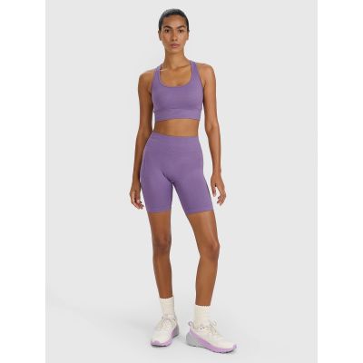 5. Nahtlose Radsport-Trainingsleggings für Damen 4F 4FWAW25TFSTF050-53S