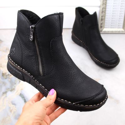 36. Bequeme isolierte Stiefeletten Rieker W RKR612 schwarz