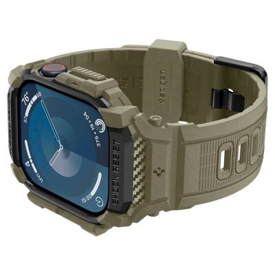 7. Spigen Rugged Armor „Pro“-Armband für Apple Watch 10 (46 mm) – grün