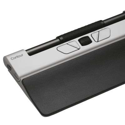 3. Contour Design RollerMouse Go + RollerMouse Go Dock Maus, kabellos per Funk (RF), Bluetooth und USB Typ-A, optisch, 4000 DPI