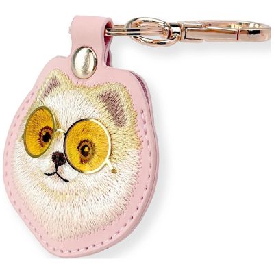 3. Nimmy Glasses Coole und niedliche Hunde-Tracker-Hülle - Rosa