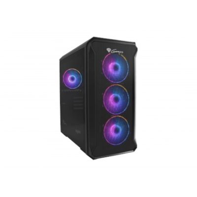 42. NATEC Genesis Irid 503 ARGB NPC-1559 Gehäuse (Micro-ATX, Mini-ITX; Schwarz)