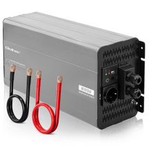 Qoltec Sinus-Spannungswandler | 12 V auf 230 V | 4000/8000 W | USB | Kompatibel mit LiFePO4-, GEL- und AGM-Akkus