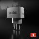 3. SBS CH Reiseadapter – Universal – Weiß