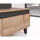 4. NORD TV-Schrank 185 cm Wotan Eiche/Anthrazit