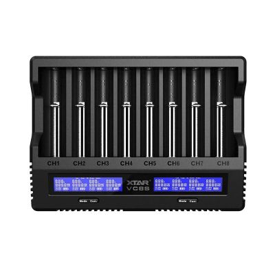 3. XTAR Ladegerät für zylindrische Li-Ion- und NiMH-Akkus VC8S