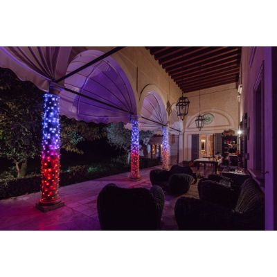 3. Twinkly Strings – 250 RGB+W Lichterkette, transparentes Kabel, Steckertyp F