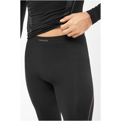 3. Herrenunterwäsche VIKING Eiger 2.0 Pants Bamboo schwarz-grau