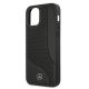 6. Mercedes Leder-Perforated Area Case für iPhone 12 Pro Max - Schwarz