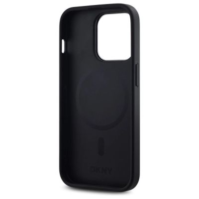 7. DKNY Plain Logo MagSafe Hülle für iPhone 14 Pro – Schwarz