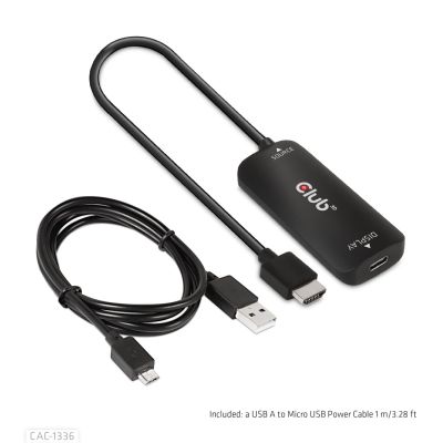 11. CLUB3D CAC-1336 Kabeladapter 1m HDMI + USB Typ-C Schwarz