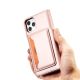 10. Magnetkartenhülle für iPhone 12 Pro Tasche Kartenetui Kartenständer Rosa