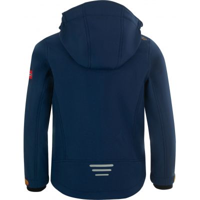 2. TrollKids Kinder Trollfjord Jacke mystic blue/golden yellow Softshell marineblau (161-146)