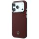 2. Mercedes Leder-Halbhülle in Holzoptik mit MagSafe-Funktion für iPhone 17 Pro Max / 18 Pro Max – Burgunderrot