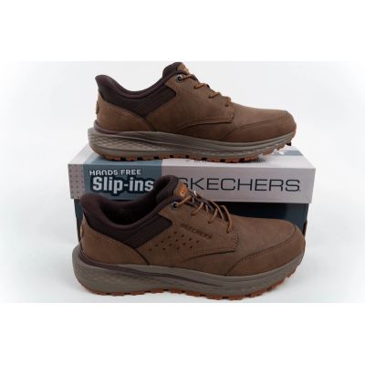 9. Skechers Herren-Schuhe Slade Ultra Slip-ins, braune bequeme Slipper