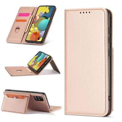 3. Magnetkartenhülle Hülle für Samsung Galaxy A13 5G Tasche Geldbörse Kartenhalter Pink