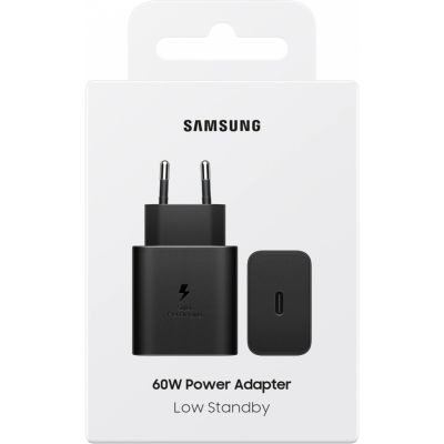 4. Samsung EP-T6010NBEGWW 60W 3A USB-C Wandladegerät – Schwarz