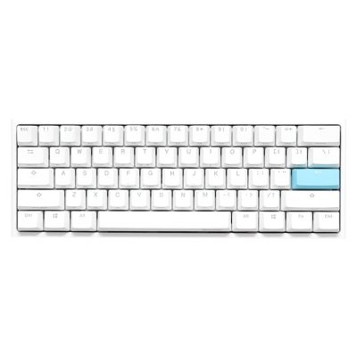 Ducky DKON2061ST Gaming-Tastatur USB QWERTY Amerikanische Internationale Weiß