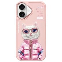 Nimmy Cool&Cute 2.0 Katzenhülle für iPhone 16 - Rosa