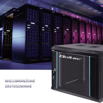 2. QOLTEC Rack-Schrank 19" | 9 HE | 600 x 500 x 450